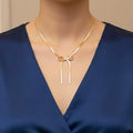 Gold Bow Necklace