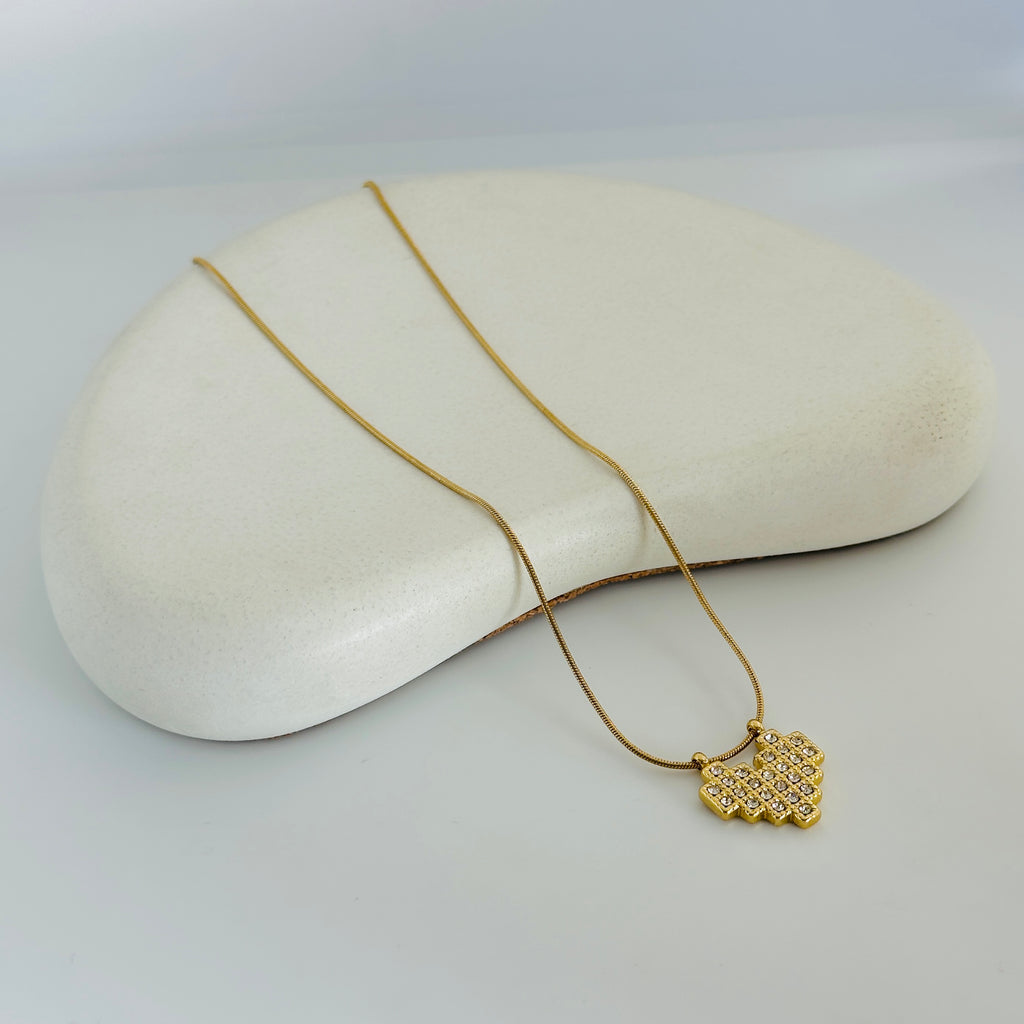 Yara Heart Gold Necklace