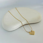 Yara Heart Gold Necklace