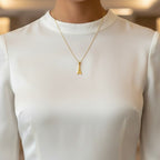 Eiffel Tower Gold Necklace