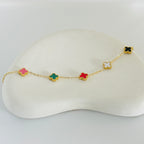 Multi Clover Gold Bracelet