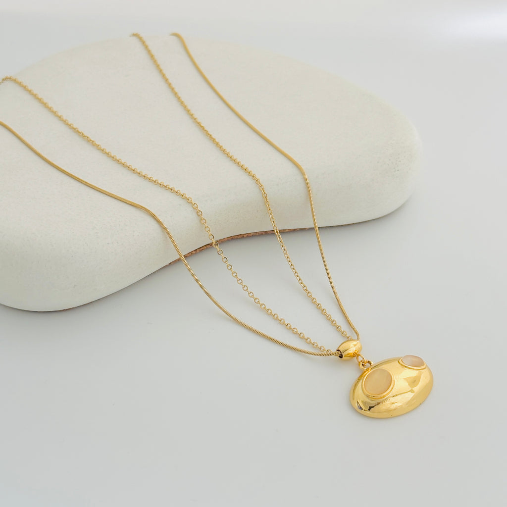 Elena Double Gold Necklace