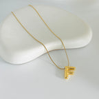 F Gold Necklace