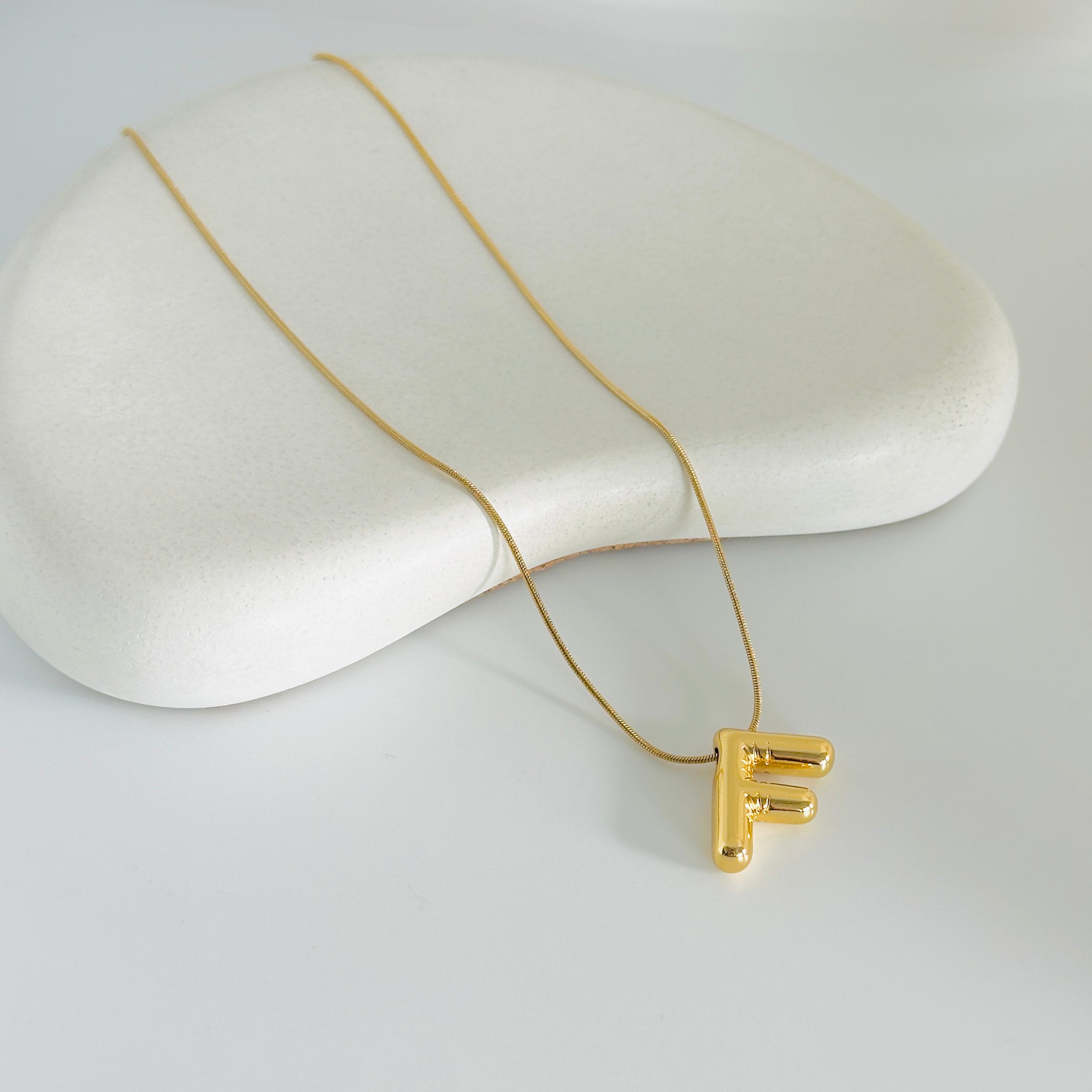 F Gold Necklace