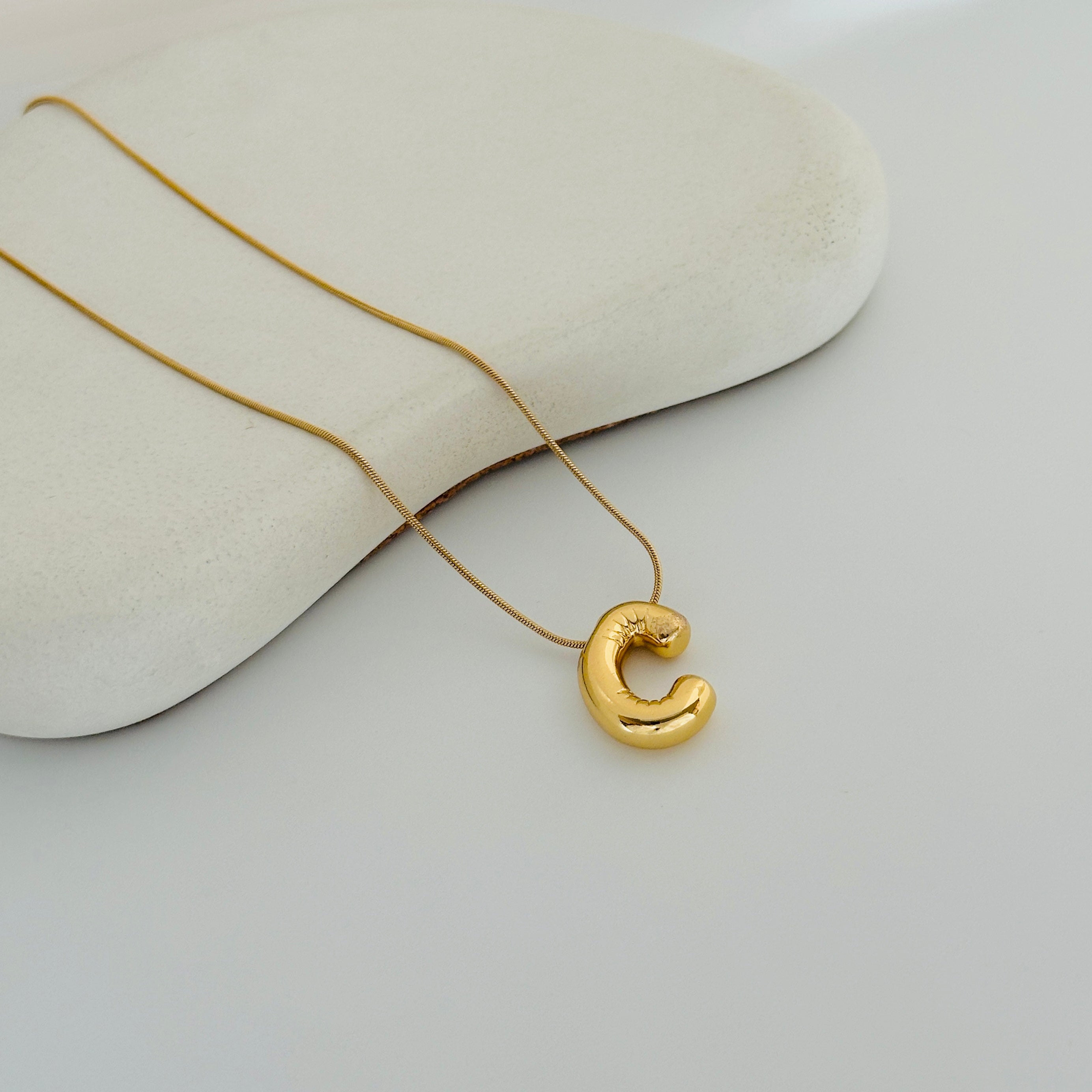 C Gold Necklace