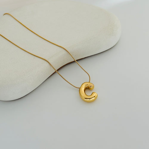 C Gold Necklace