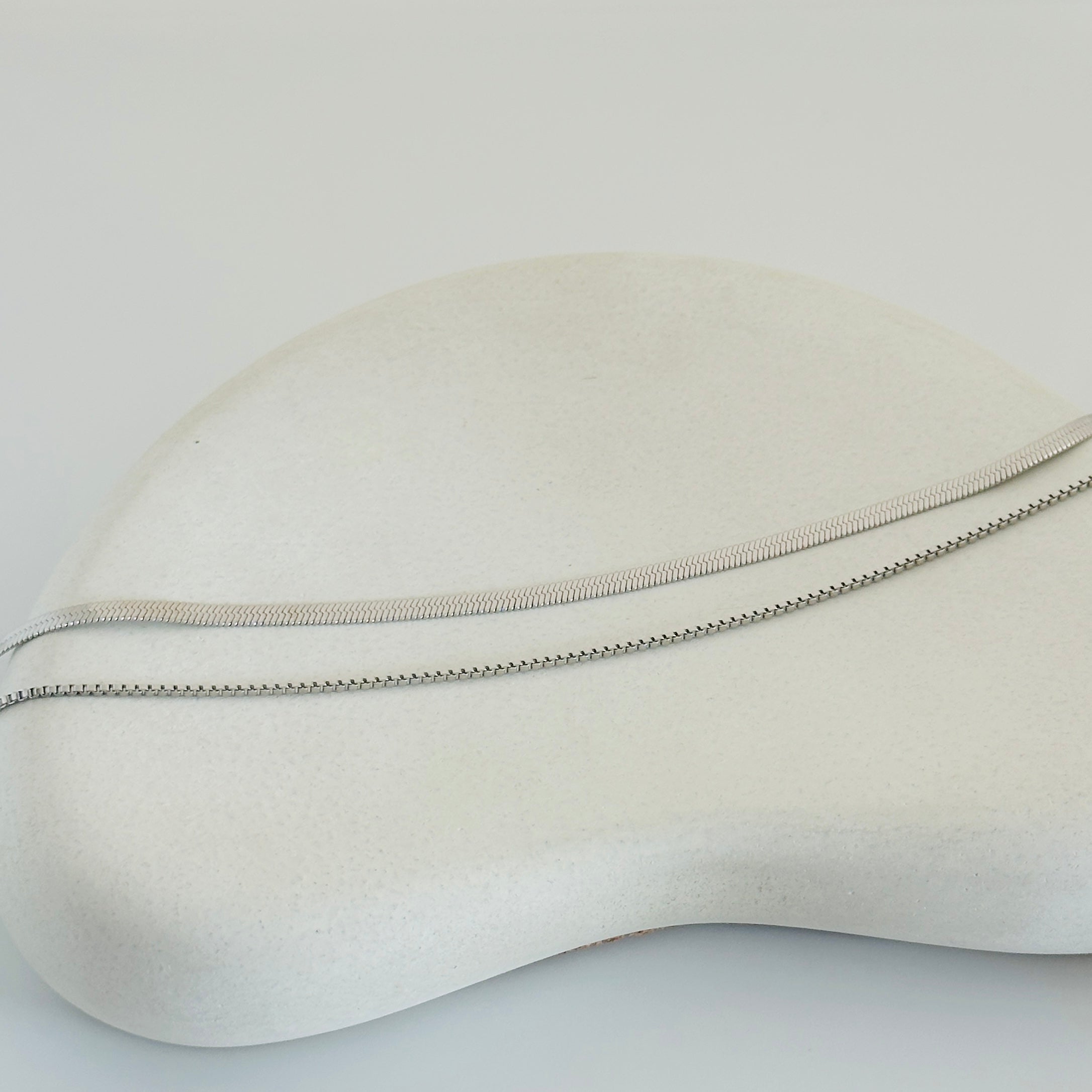 Silver Snake Layered Anklet