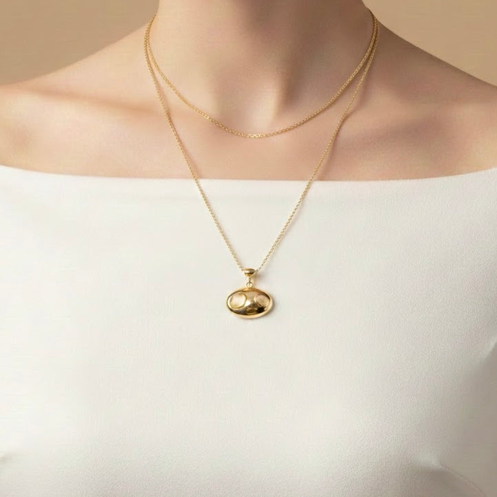 Elena Double Gold Necklace