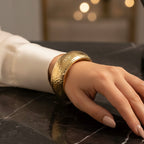 Rebel Kid Inspired Gold Bangle Bracelet (Free Size)