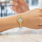Alina Gold Bangle Bracelet Watch