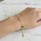 Multi Clover Gold Bracelet