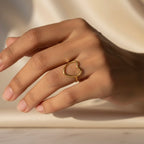 Heart Sleek Gold Ring