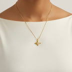 Stellar Stone Gold Necklace