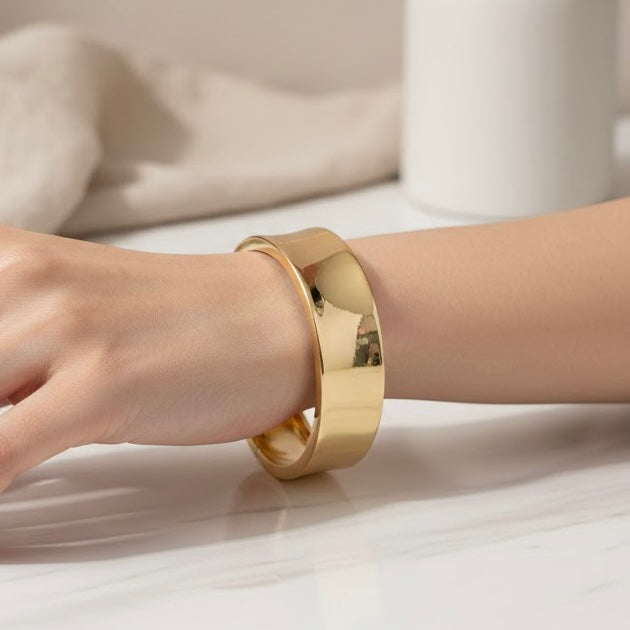 Rebel Kid Inspired 7.0 Gold Bangle Bracelet (Free Size)