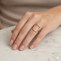 Rect Sleek Rosegold Ring