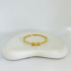 Noa Gold Bangle Bracelet (Free Size)