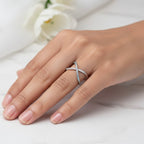 Cross Silver Ring (Adjustable Size)