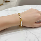 Aria Gold Bangle Bracelet (Free Size)