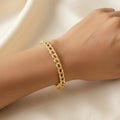 Arlo Gold Bangle Bracelet (Free Size)