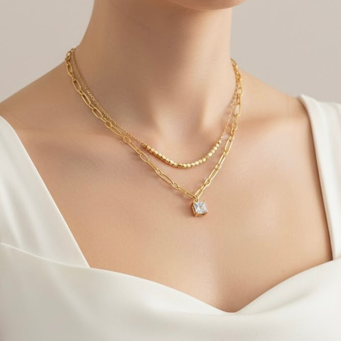 Estella Layered Gold Necklace