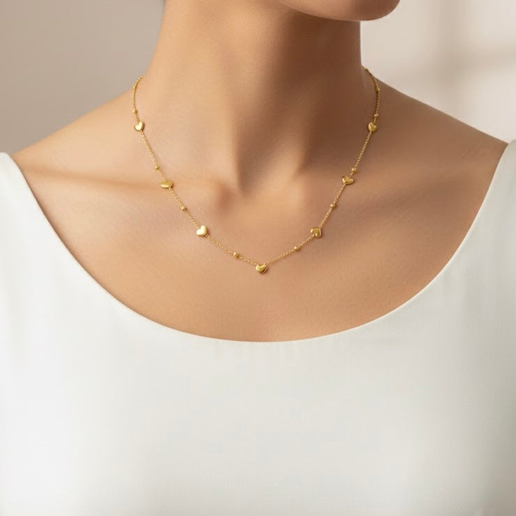 Leo Heart Gold Necklace