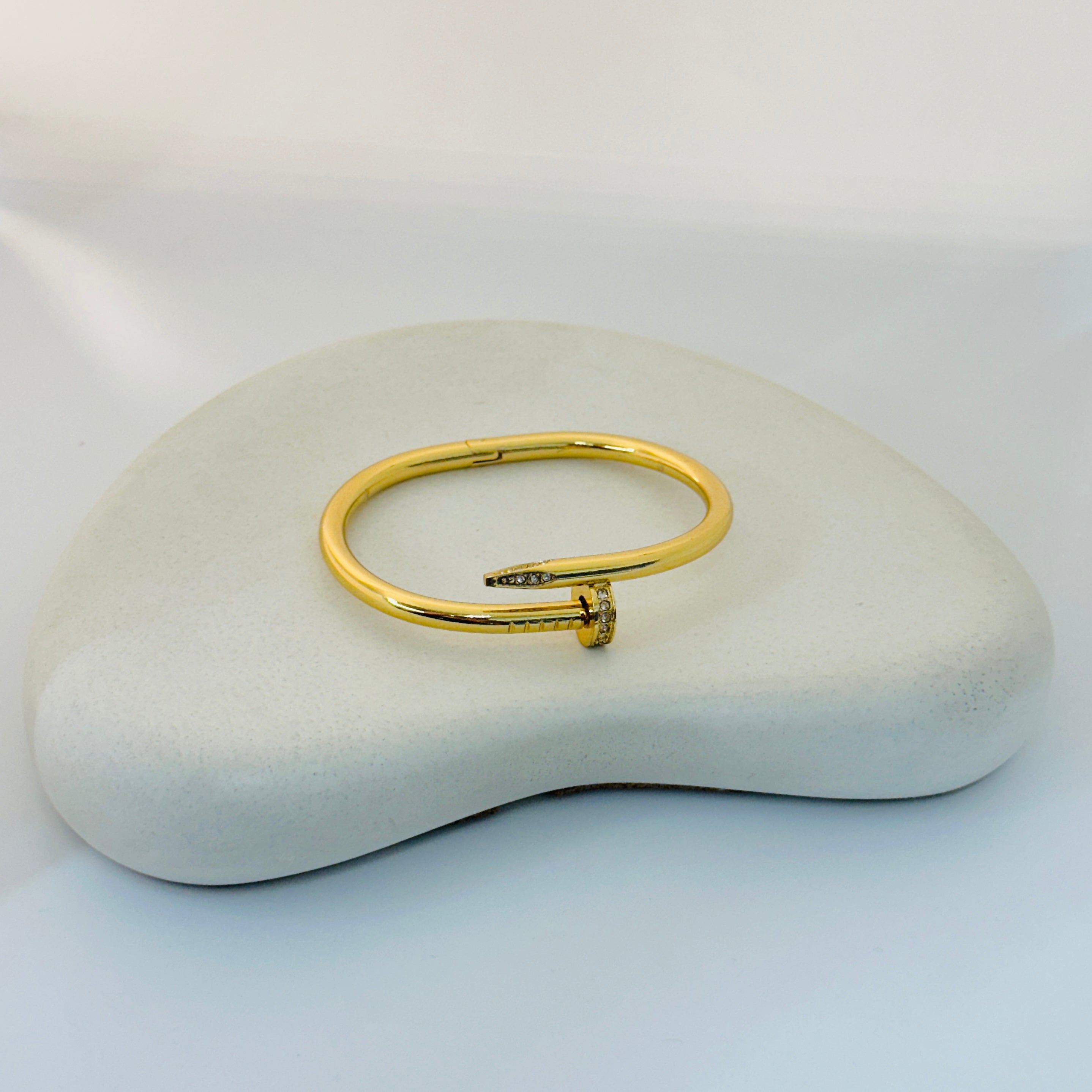 Noorz Gold Bangle Bracelet (Free Size)