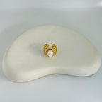 Cira Gold Stone Ring (Adjustable Size)