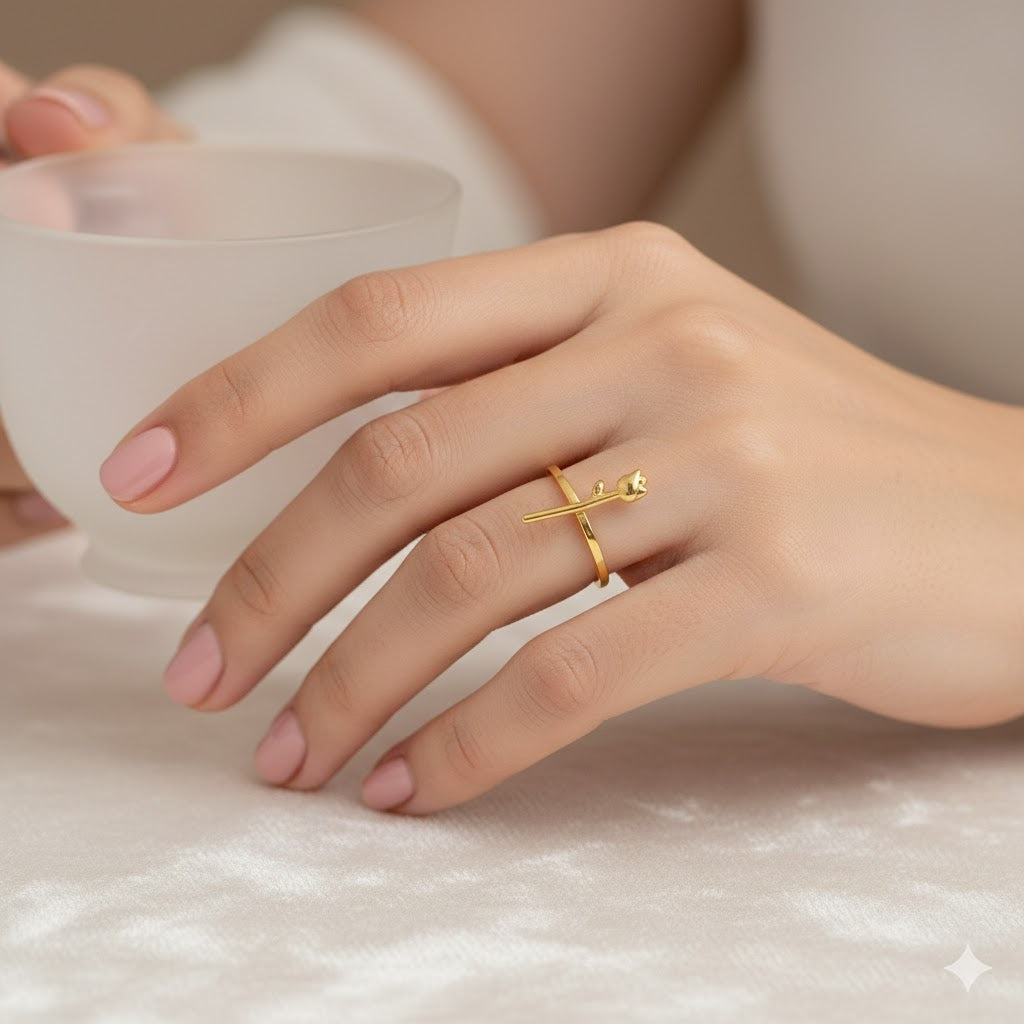 Late Gold Ring (Adjustable Size)