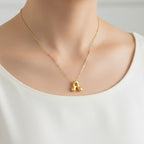 'A' Gold Necklace