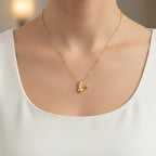 'V' Gold Necklace