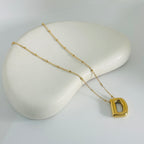 'D' Gold Necklace