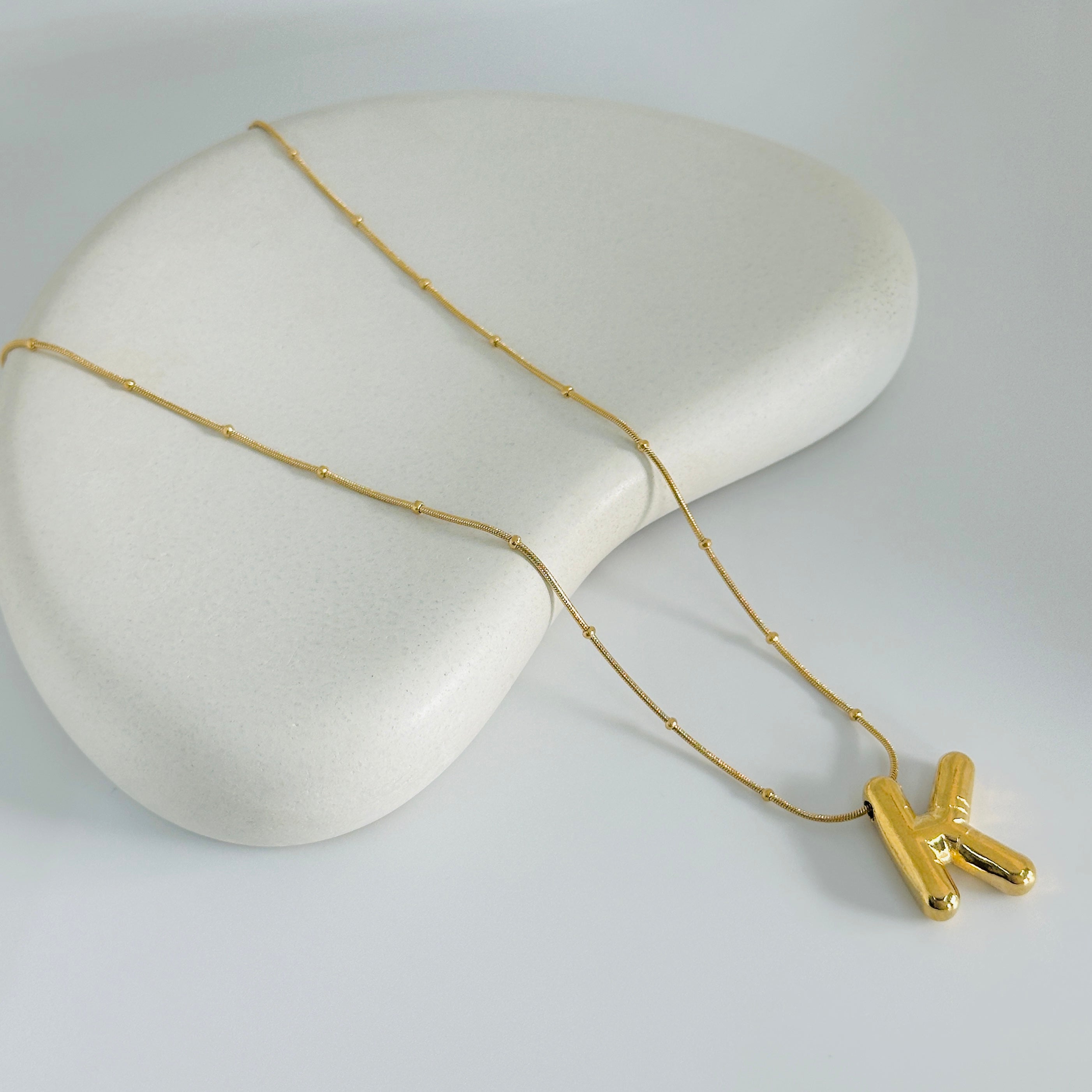 'K' Gold Necklace