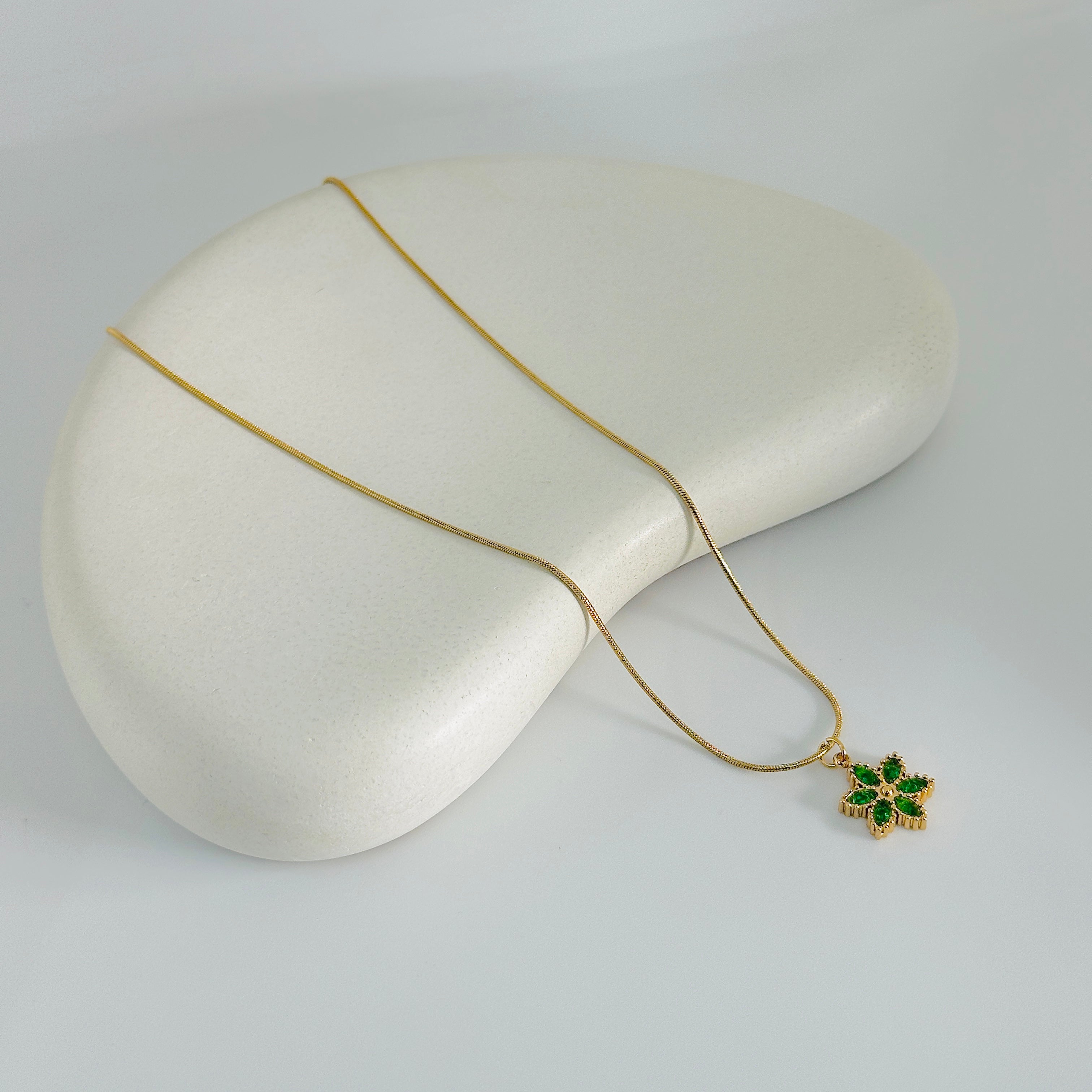 Alma Stone Gold Necklace