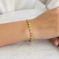 Snow Gold Bangle Bracelet (Free Size)