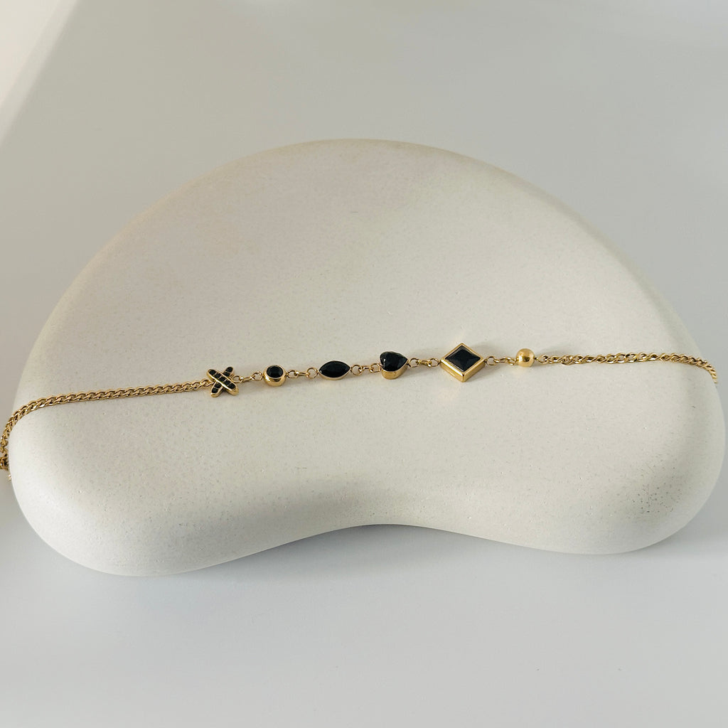 Nessa Stone Gold Bracelet