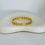 Lena Gold Bangle Bracelet (Free Size)