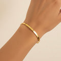 Classic Gold Bangle Bracelet (Free Size)