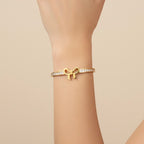 Elena Stones Gold Bangle Bracelet (Free Size)
