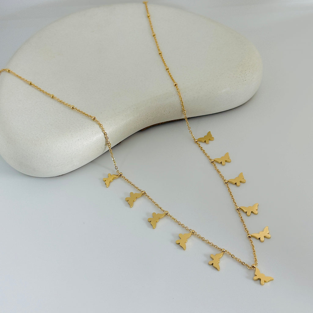 Butterfly Gold Necklace