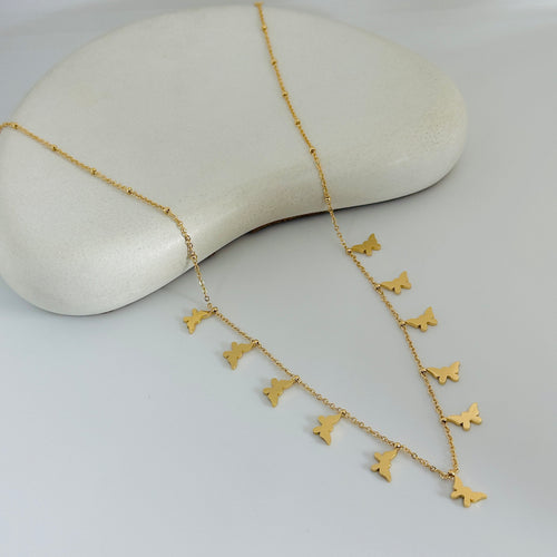 Butterfly Gold Necklace