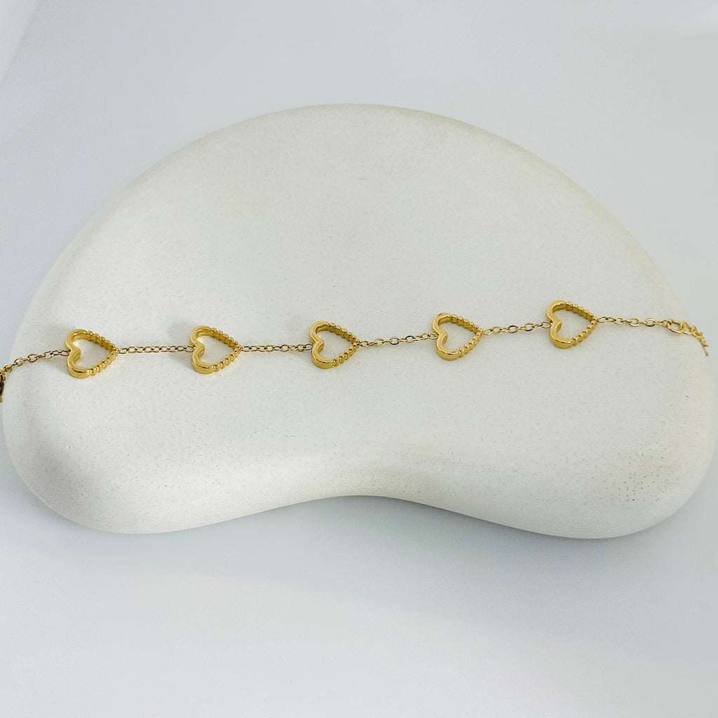 Heart Gold Bracelet