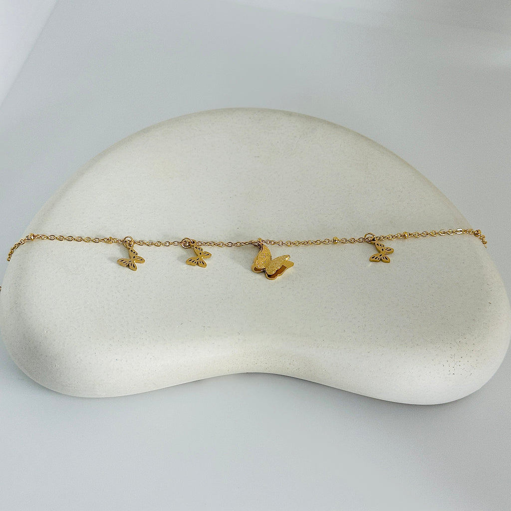 Angelica Gold Anklets (Pair)