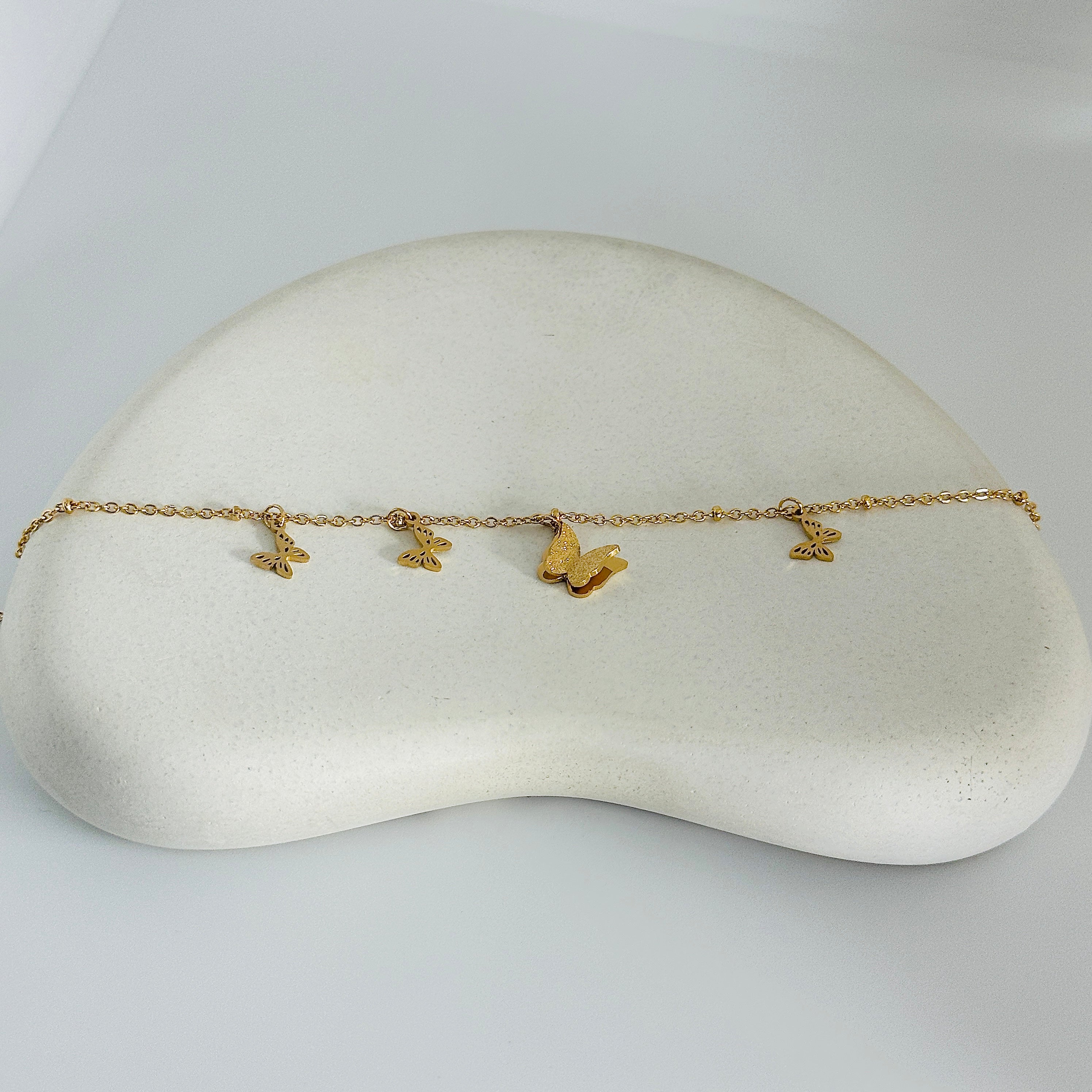 Angelica Gold Anklets (Pair)