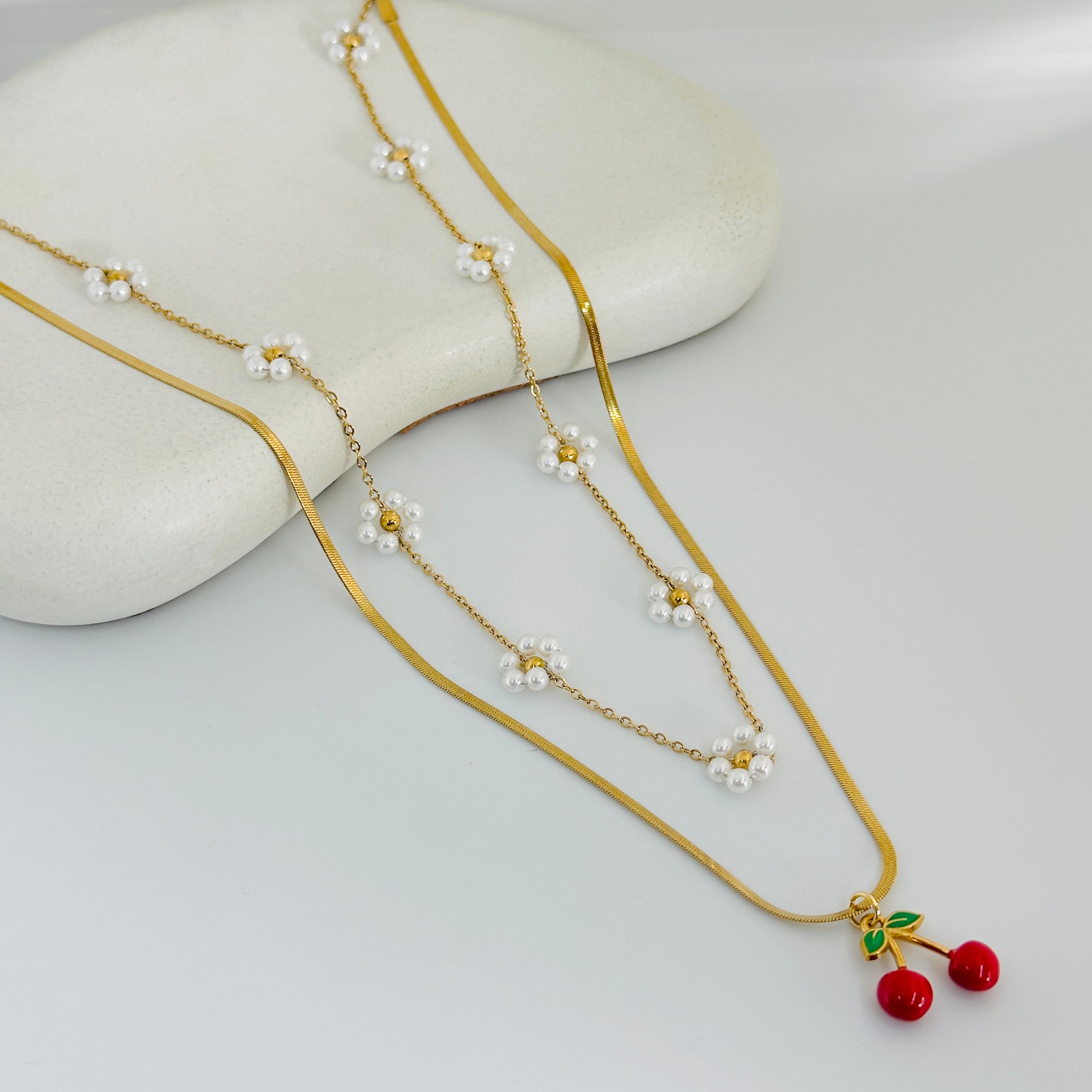 Elena Layered Gold Necklace