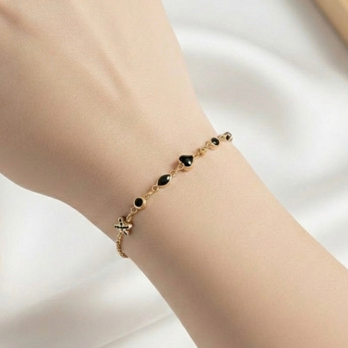 Nessa Stone Gold Bracelet