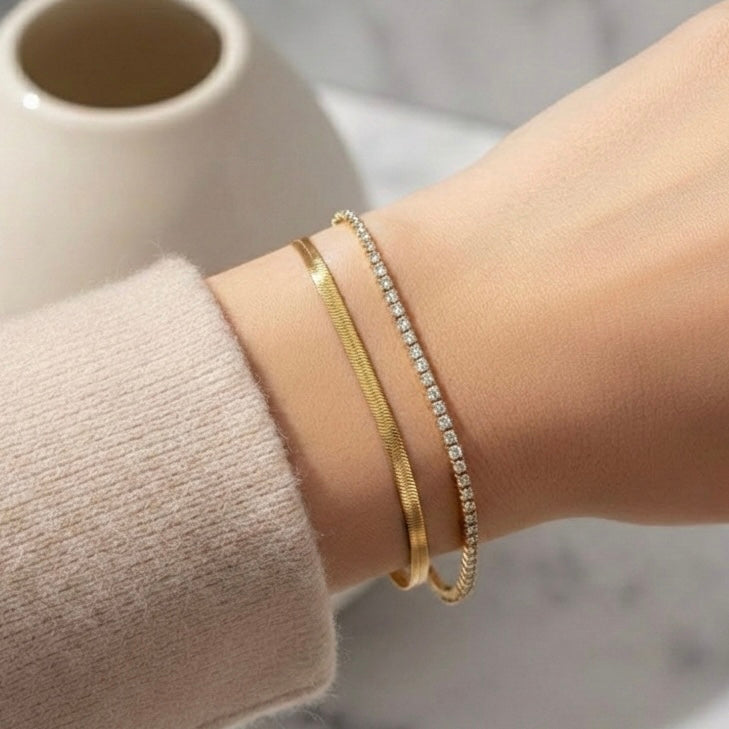 Zulaa Stone Gold Bracelet