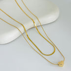 Heart Layered Gold Necklace