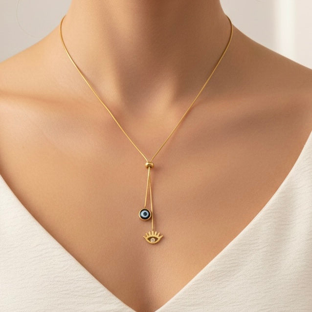 Evil Eye Gold Necklace