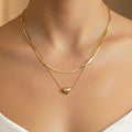 Heart Layered Gold Necklace