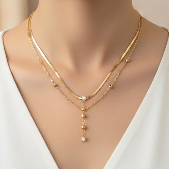 Olivia Layered Gold Necklace